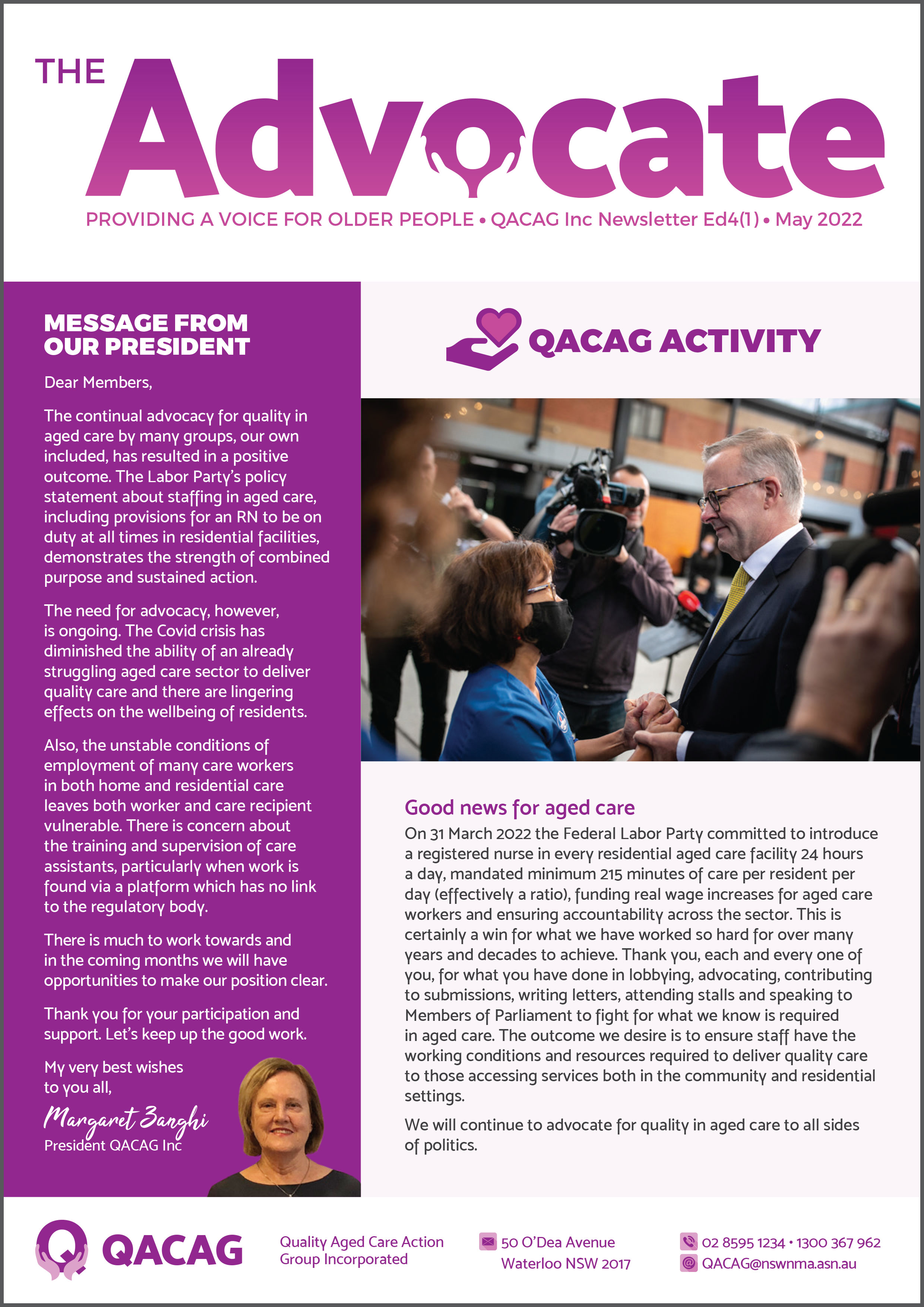 QACAG newsletter May 2022